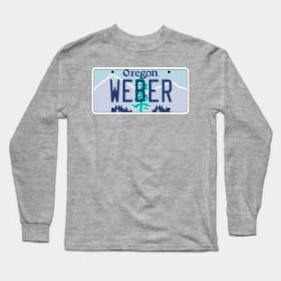 Oregon Weber grill Vanity license plate Long Sleeve T-Shirt